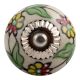 Pea Green Leaf Flower Ceramic Cabinet Knob Online